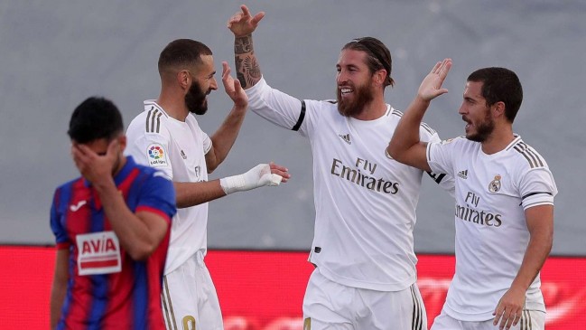 hazard ramos and benzema celebration