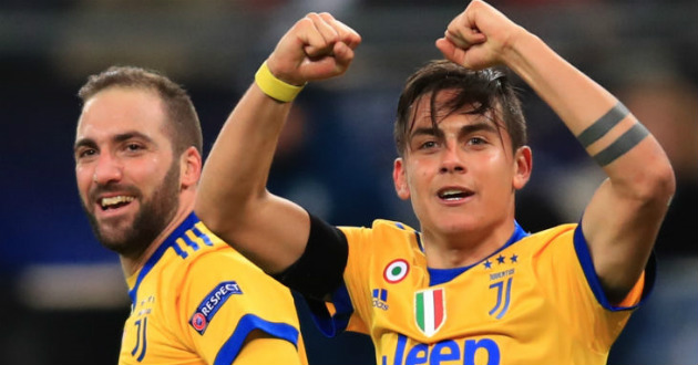 higuain and dybala socred as juventus won in champions league