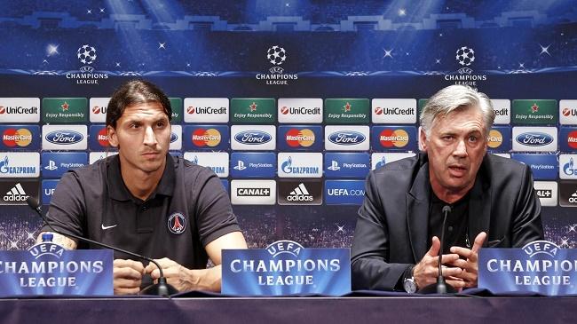 ibrahimovic and ancelotti