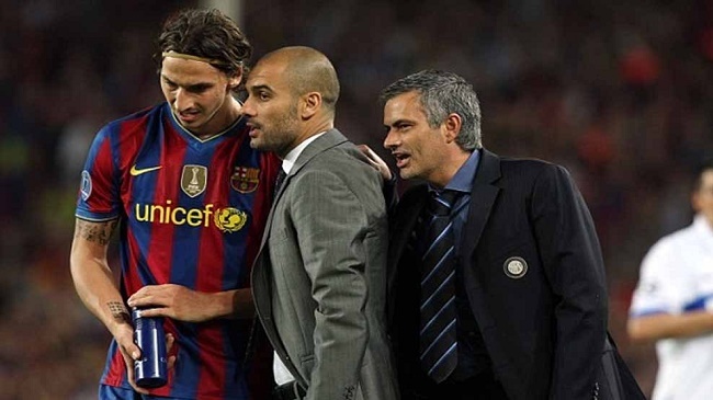 ibrahimovic guardiola and mourinho