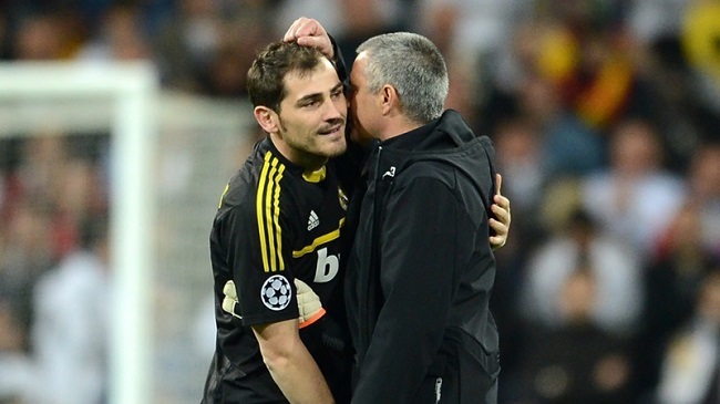 iker casillas jose mourinho real madrid