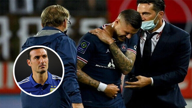 injured icardi scaloni