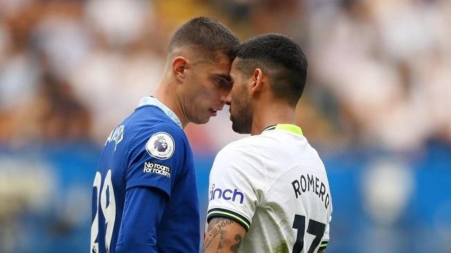 chelsea tottenham player fight