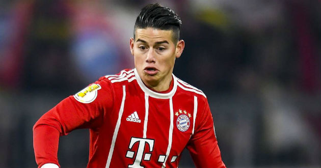 james rodriguez on action