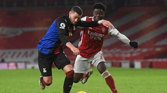 joel ward keeps bukayo saka at bay