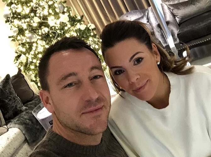 john terry and his partner toni are preparing to welcome in the festivities and posed for a christmas snap together