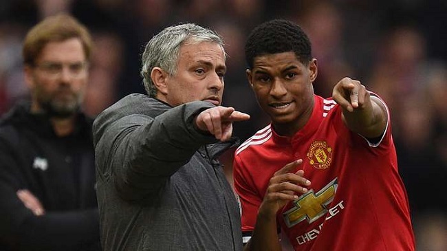 jose mourinho marcus rashford manchester united liverpool premier league