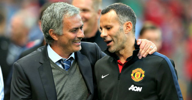 jose mourinho with ryan giggs