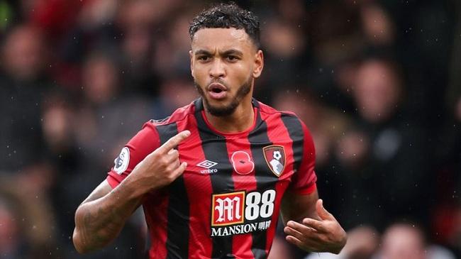 joshua king celebrates his goal against man utd