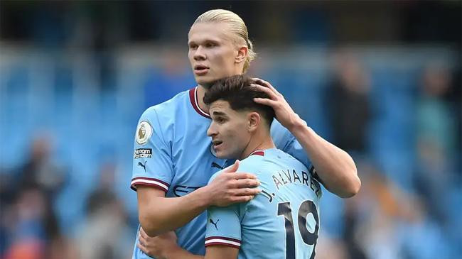 julian alvarez man city erling haaland