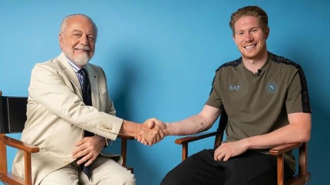 kdb with napoli president