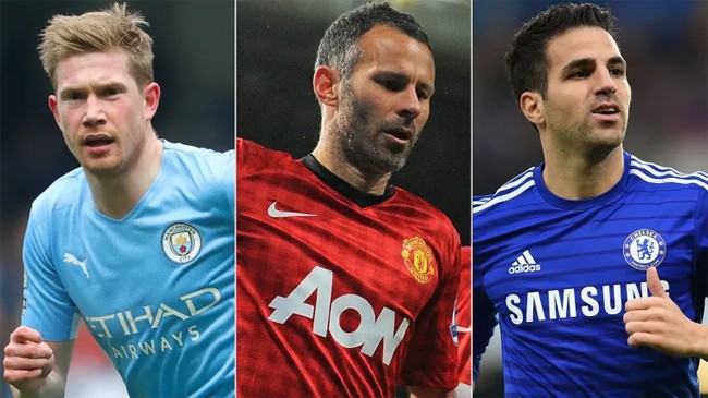 kevin de bruyne ryan giggs cesc fabregas