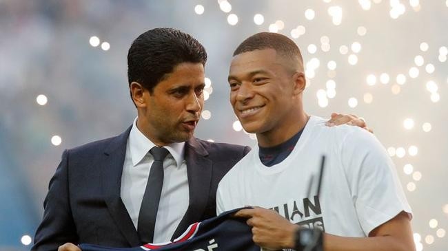 khelaifi and mbappe