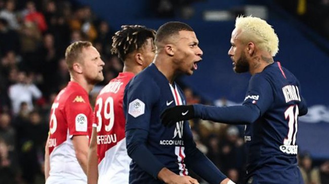 kylian mbappe neymar monaco