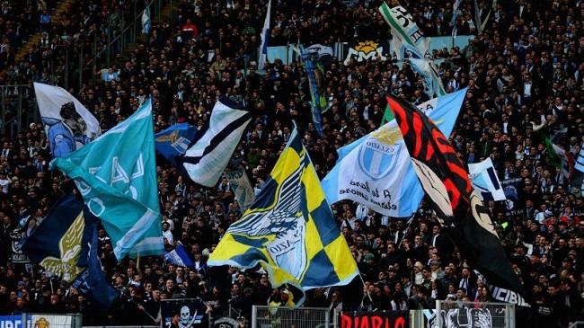 lazio fans attend a game