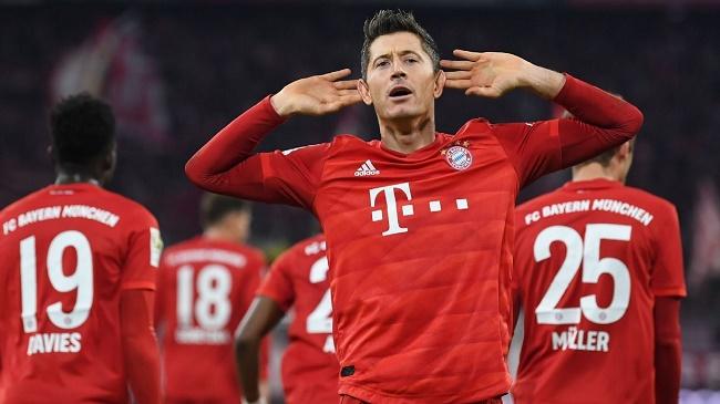 lewandowski goal celebration