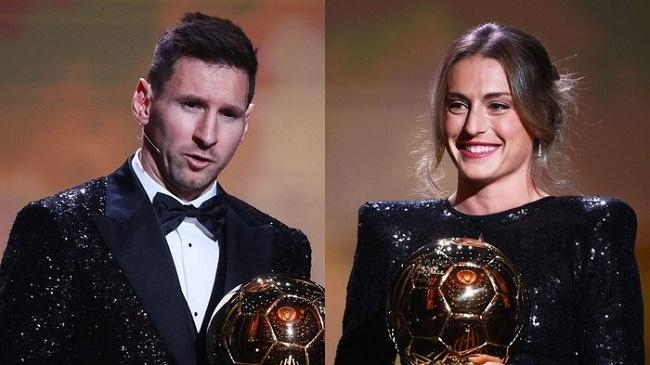 lionel messi and alexia putellas ballon d or 2021