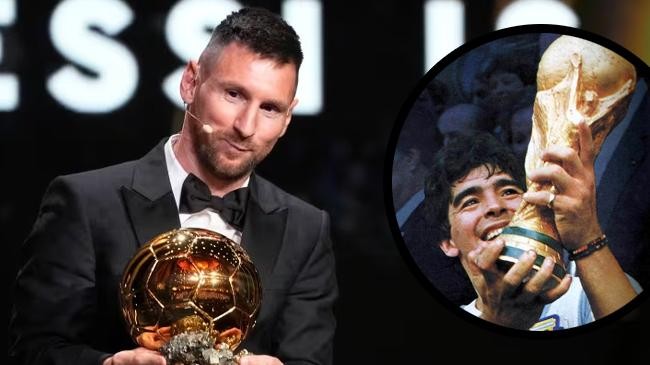 messi and maradona ballon dor 2023