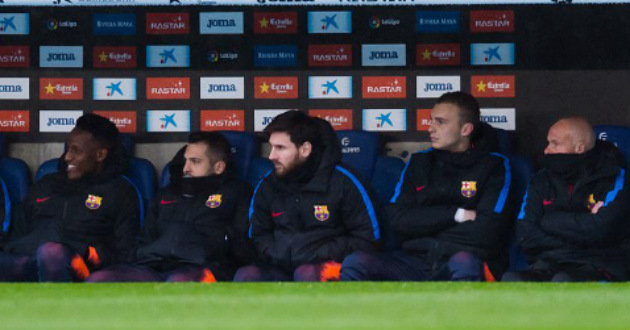 lionel messi bench