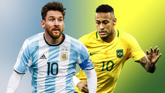 lionel messi neymar argentina brazil football