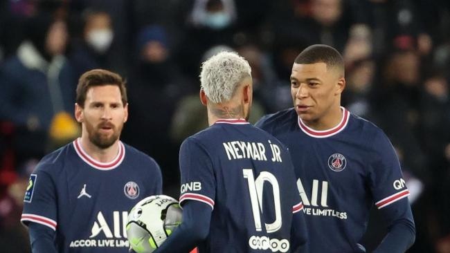 lionel messi neymar kylian mbappe psg