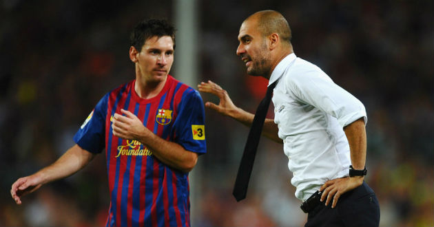 lionel messi pep guardiola barcelona