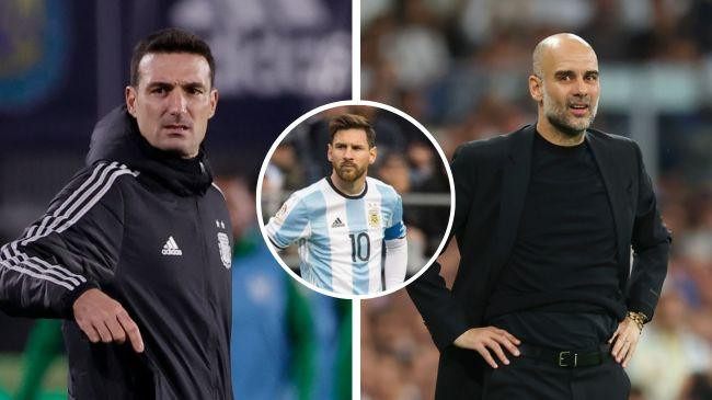 lionel scaloni lionel messi guardiola