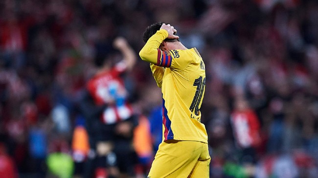 lionell messi after defeat