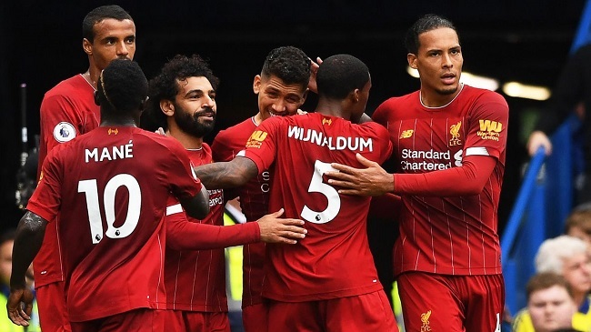 liverpool celebrate a goal over chelsea