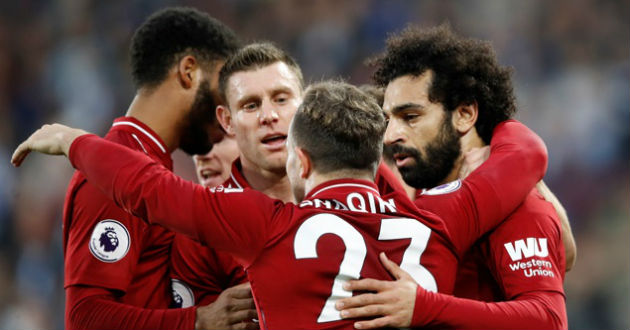 liverpool celebrate a goal