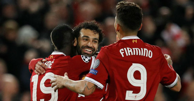 liverpool celebrating their goal