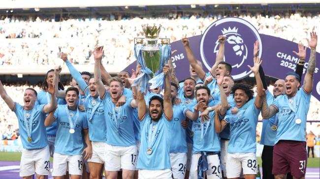 manchester city celebrated a third successive premier league title