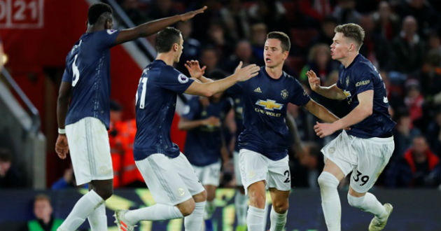 manchester united goal celebration