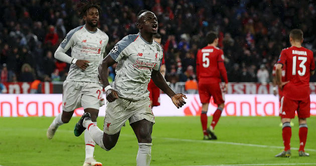 mane celebrates his goal