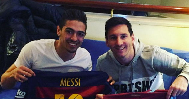 manuel lanzini and lionel messi