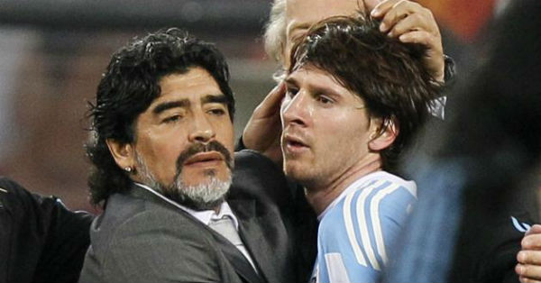 maradona wants messi not to quite argentina