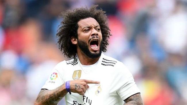 intro marcelo and ronaldo celebrating a goal for real madrid