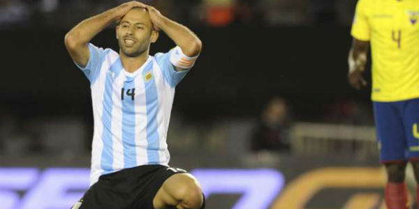 mascherano after missing a chance against ecuador