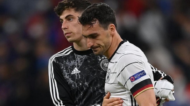mats hummels sad after suicide goal euro 2020