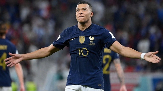 mbappe already scored five for france at world cup