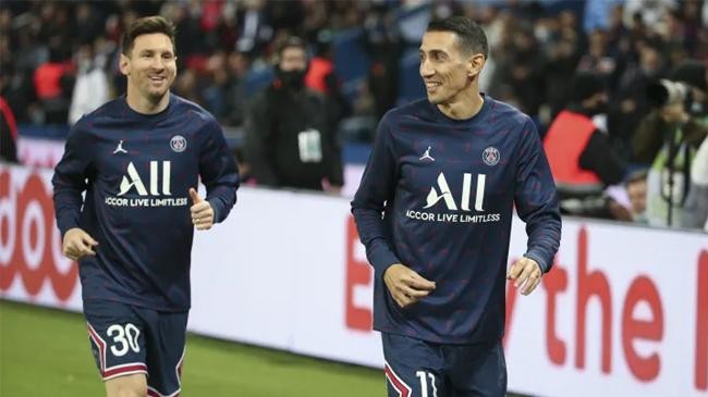 messi and di maria psg 4