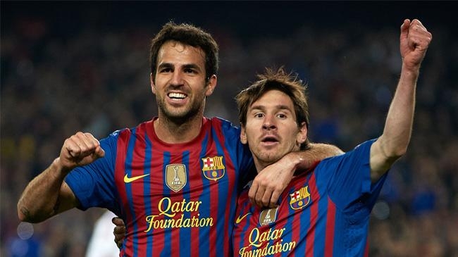 messi and fabregas