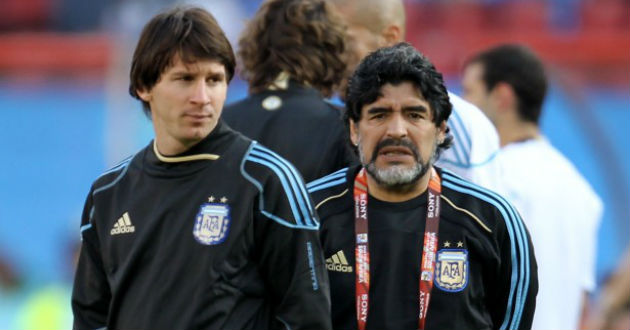 messi and maradona