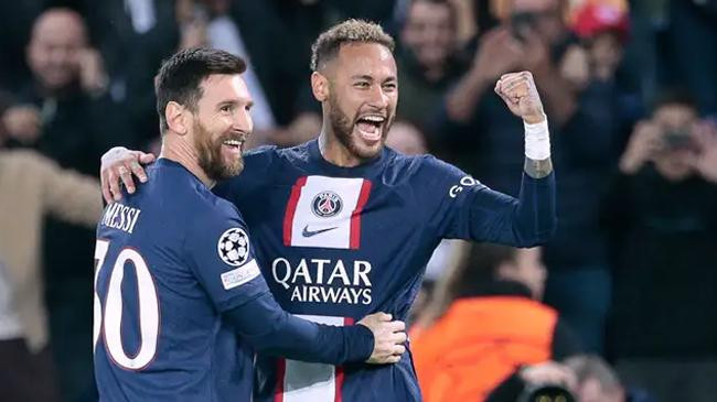 messi and neymar psg 5