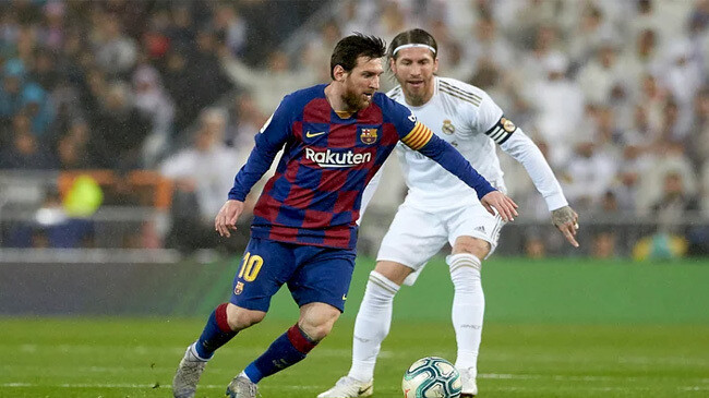 messi and ramos la liga