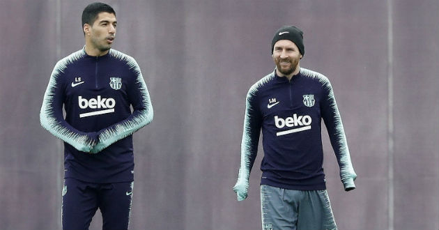messi and suarez prepare for real betis