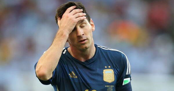 messi angry on afa