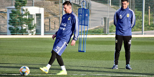 messi argentina practice