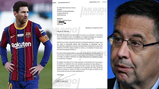 messi burofax and bartomeu