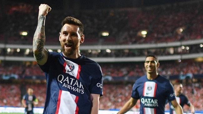 messi celebrations psg 2022 23